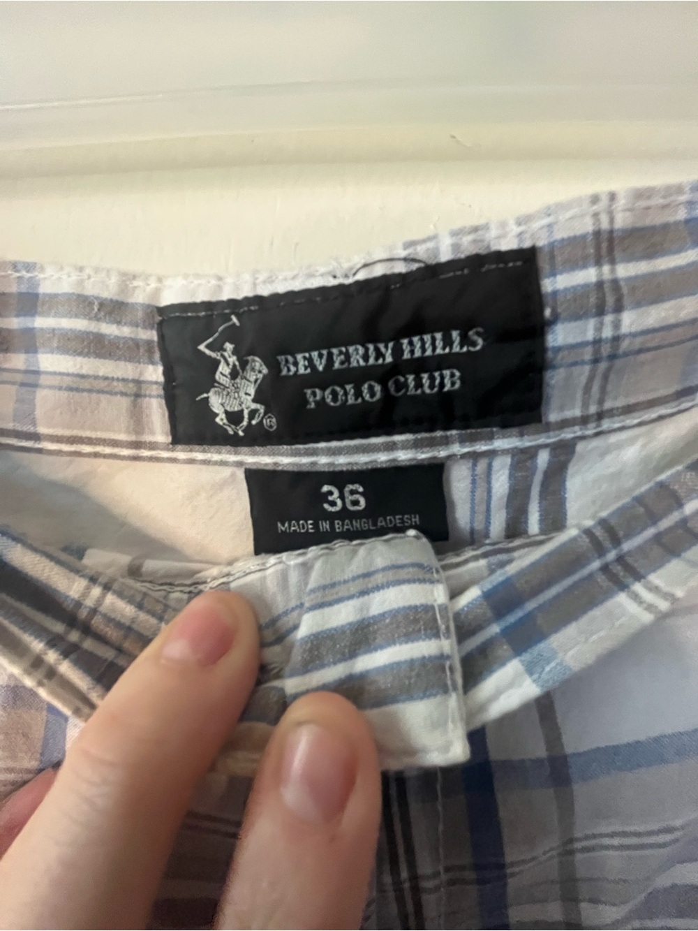 Beverly Hills Polo Club Plaid Shorts - Picture 3 of 4